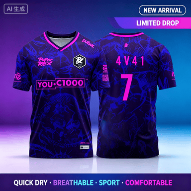 Esports Gaming Jersey - 26_27 Camisetas Paper Rex Valorant para