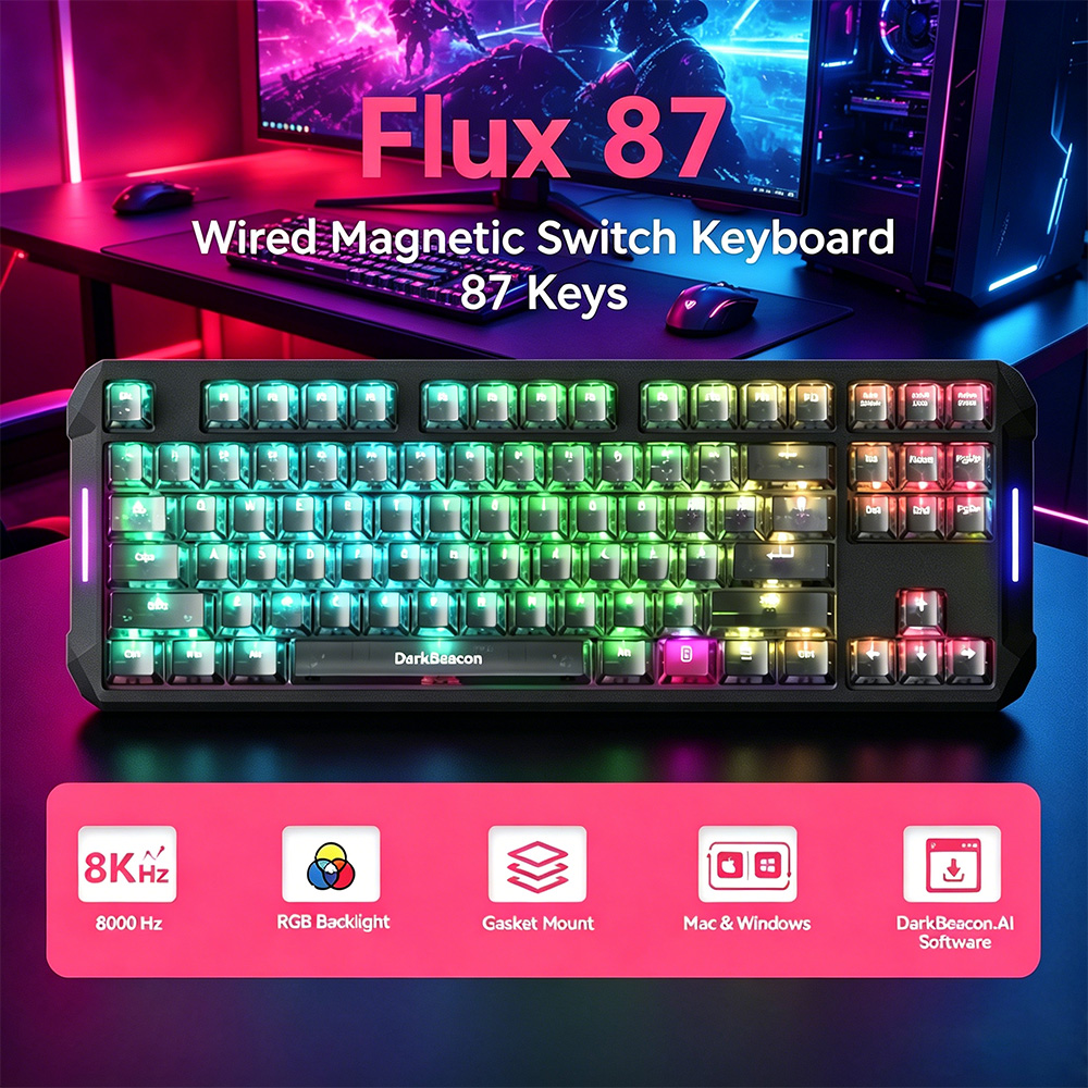 Esports Gaming Business - Teclado para Juegos DarkBeacon Flux 87