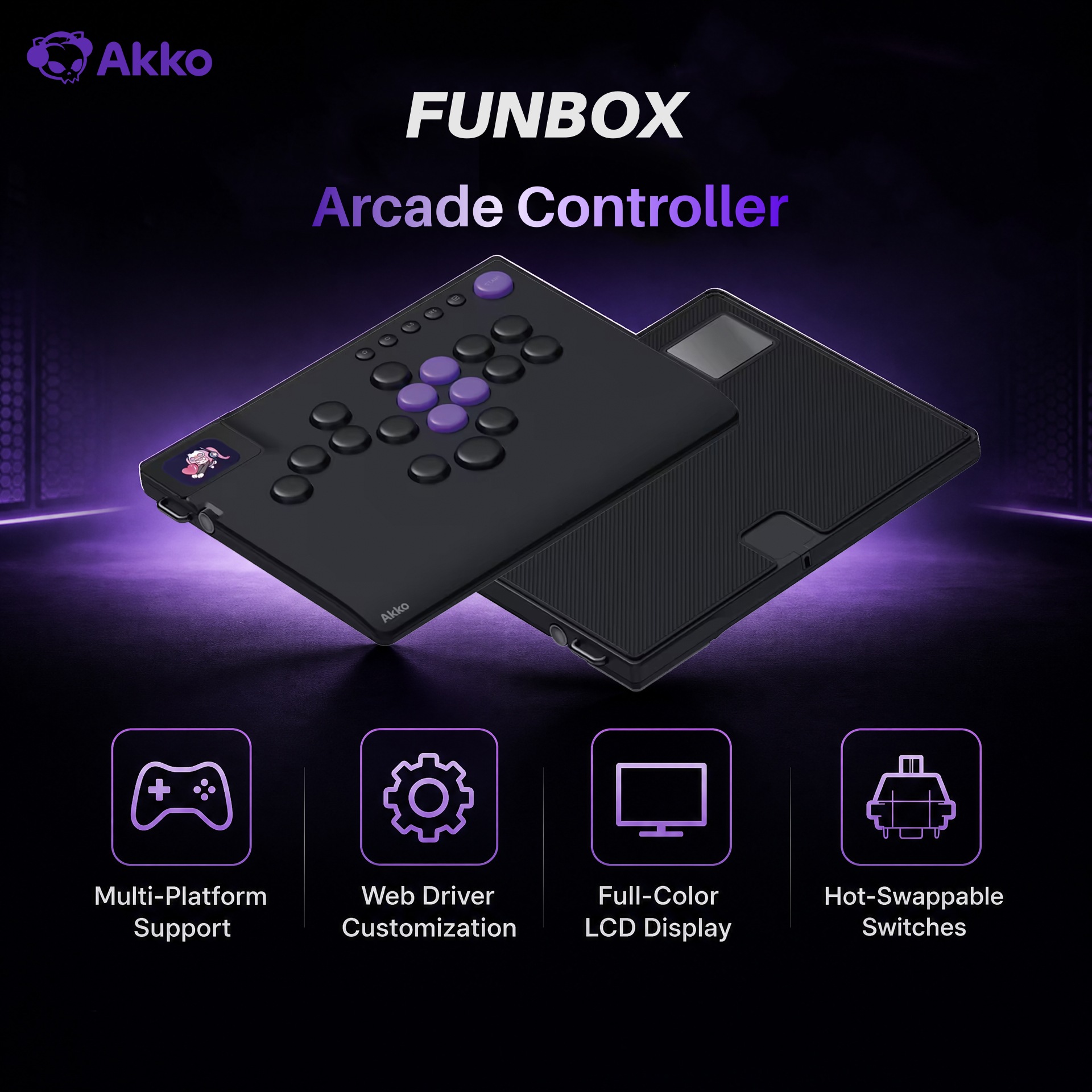 Esports Gaming Controller - Controlador de Arcade Magnético Sin Palanca