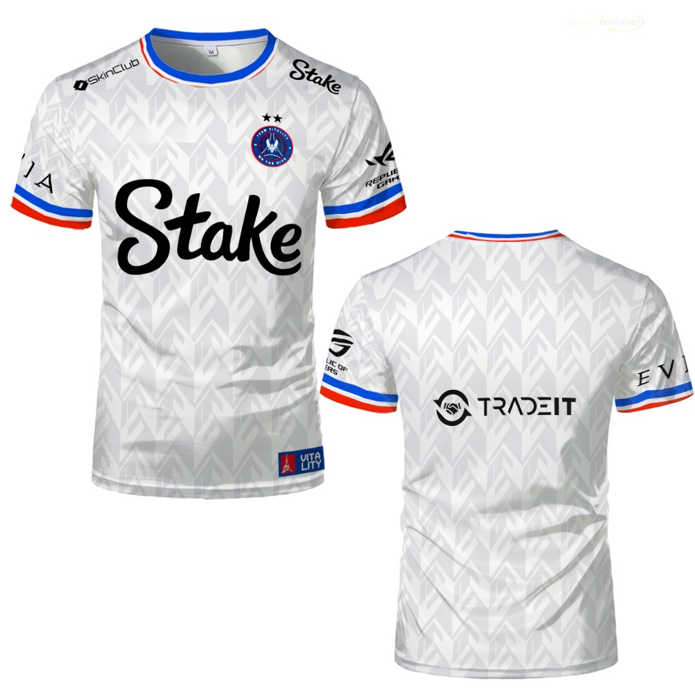 Esports Gaming Jersey - Camiseta Deportiva Transpirable de Cuello Redondo