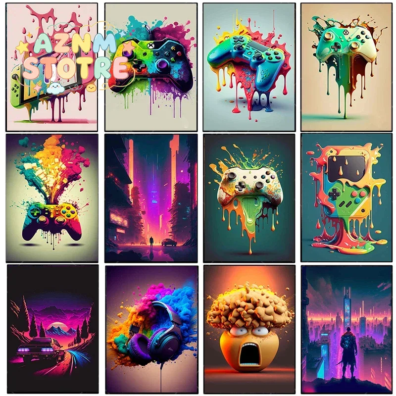 Póster de Lona Vintage con Dis - Esports Gamers reseña y precio
