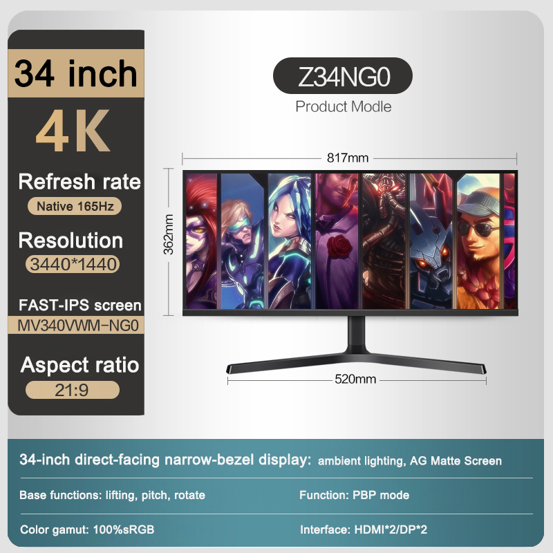 Monitor plano de Panel IPS 4K  - Esports Gaming Business reseña y precio